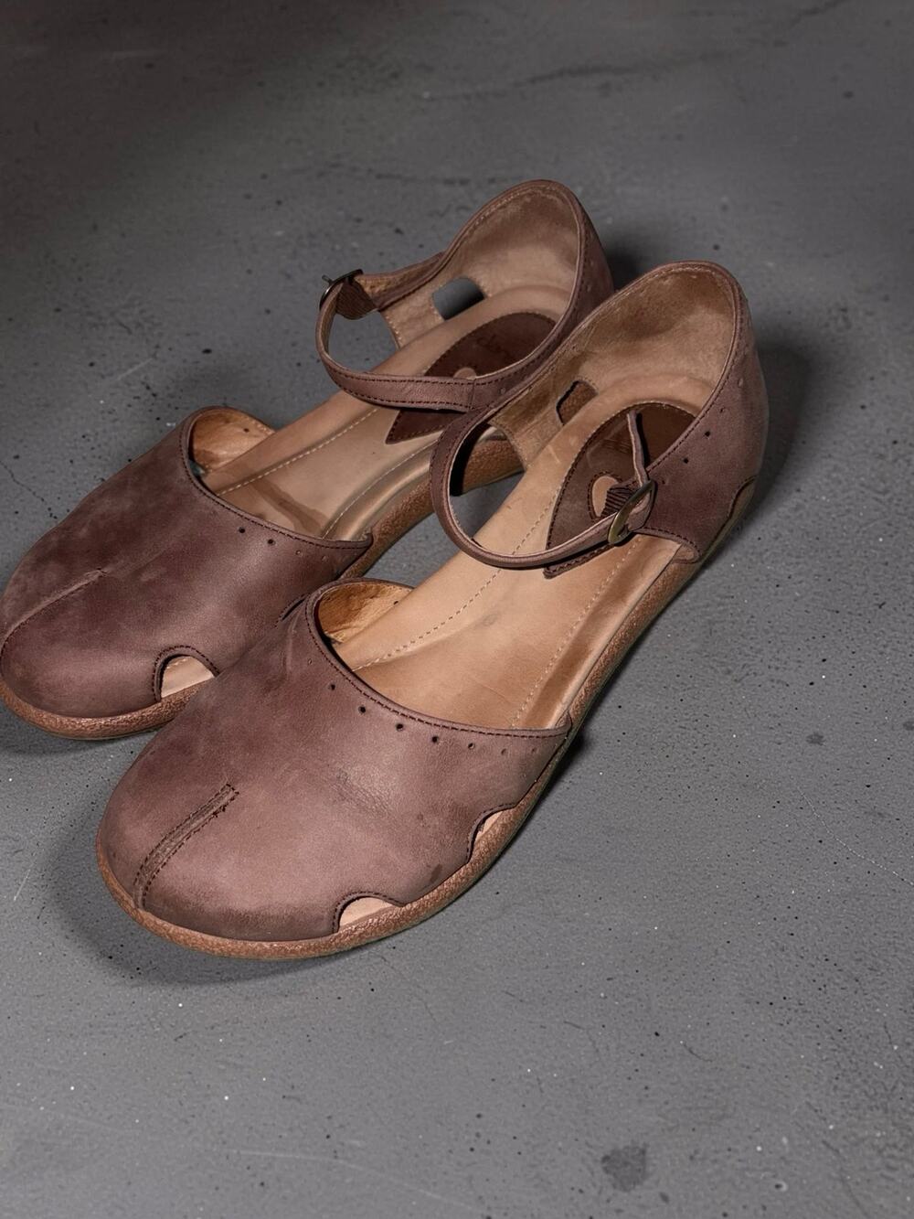 Dansko Morocco Brown Leather Mary Jane Sandals EU 38 US 7.5-8 Comfort Boho - Picture 1 of 4